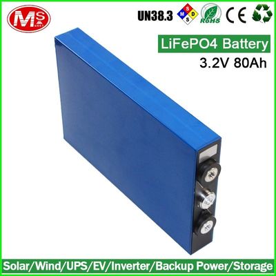 중국 고성능 3.2V 80Ah LiFePO4 전지 프리즘 리튬 이온 건전지 협력 업체